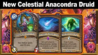 Celestial Anacondra Ramp Big Dragon Druid Is Here! Voyage to the Sunken City | Hearthstone