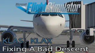 Microsoft Flight Simulator 2020 | KLAS-KLAX | Fixing The Approach