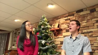 O Holy Night / Silent Night by Caleb and Kelsey (Cover ft. Nathan)