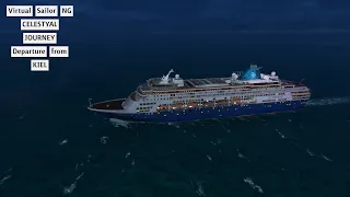 Virtual Sailor NG | Cruise Ship Departure from Kiel | Celestyal Journey