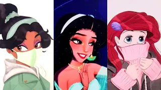 Disney Princess glow up tik tok . Современные принцессы Диснея . Переделка .