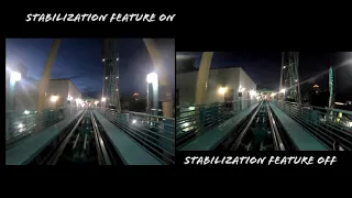 4K "Kraken" Unleashed Sea World Orlando Go Pro Hero 7 Stabilization On And Off Comparison