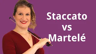 Staccato vs Martelé Violin Bow Technique