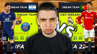 RONALDO VS MESSI DREAM TEAMS ΣΤΟ FIFA 22!! 🔥