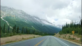 DREAMY SCENIC Drive Icefields Parkway from Jasper to Lake Louise Highway 93 Alberta Canada Travel