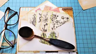How To Journal In A Junk Journal! #5 Beginner Tutorial! Writing & Decorating Simply!  Paper Outpost!
