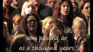 Icelandic National Anthem - Lofsöngur - subtitled and translated
