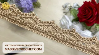 EASY & WONDERFUL Crochet Border Pattern for Beginners! 👌 PERFECT Crochet Edging for Blanket & Shawl