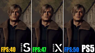 Resident Evil 4 Remake | Xbox Series S vs. Series X vs. PS5 Comparison