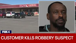 Dallas store customer facing murder charge for shooting unarmed robber