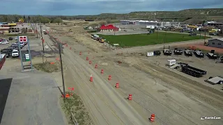 North Main St. Time Lapse Construction Video - North Sheridan Interchange Project