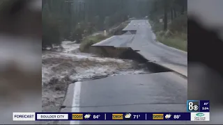 Mount Charleston drenched with 8″ of rain, damaged roads, water boil order in effect