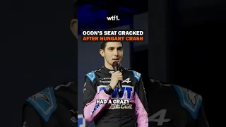 Ocon's seat broke in half after Hungarian GP crash 😳