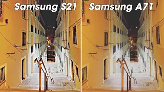 samsung galaxy s21 vs samsung galaxy A71 Camera Comparison