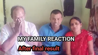 MY family reaction after my selection || SSC MTS final result 🥳🥳