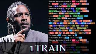 Kendrick - 1Train | Lyrics, Rhymes Highlighted