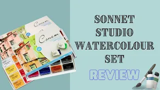 Sonnet Studio Watercolour Set -24 Shades by Nevskaya Palitra (Timelapse of Shade Test & Quick Demo)