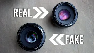 I bought a FAKE 50mm f/1.8 Camera Lens from Aliexpress.. ($50 vs $160)