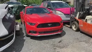 Поставили Ford Mustang на колеса. Готов к отправке в Россию.