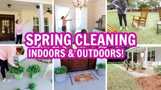 SPRING CLEANING INDOORS & OUTDOORS + DECORATING | EXTREME CLEANING MOTIVATION!