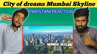 Mumbai Skyline 4K Drone View | Mumbai Lower Parel Skyscrapers Drone View PAKISTANI REACTION