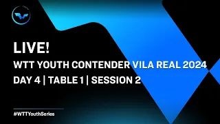 LIVE! | T1 | Day 4 | WTT Youth Contender Vila Real 2024 | Session 2