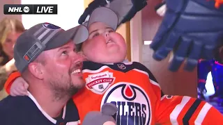 Oilers remember six-year-old superfan Ben Stelter