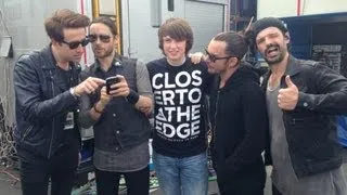 Thirty Seconds To Mars Backstage With Grimmy at Radio 1's Big Weekend 2013