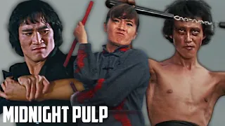 Unbelievable Martial Arts Scenes Featuring Bruce Lee | Sister Street Fighter + More | Midnight Pulp