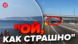 🔥ДИМ, ВИБУХИ та ПОЖЕЖІ / У КРИМУ ЗАТОРИ через БАВОВНУ