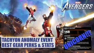 BEST GEAR FROM TACHYON ANOMALY EVENT! Gear Guide | Marvel's Avengers