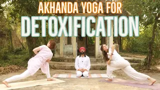 30 mins Yoga for Detoxification of Your Body | Guided by Yogrishi Vishvketu