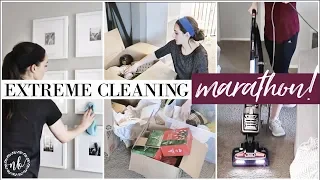 EXTREME CLEANING MARATHON! | Over 1 Hour Of Cleaning + Organizing MOTIVATION | Natalie Bennett