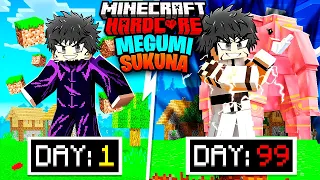 I Played Minecraft Jujutsu Kaisen As Megumi Sukuna For 100 DAYS… This Is What Happened