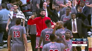 Jimmy Butler Blocks Paul George (Winning Block)