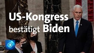 US-Kongress: Biden-Wahlsieg offiziell bestätigt