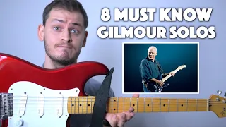 8 LEGENDARY David Gilmour Solos You MUST Know!