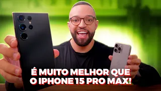 É por isso que o GALAXY S23 ULTRA é MUITO MELHOR que o iPHONE 15 PRO MAX!