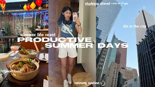 💌 SUMMER LIFE RESET ﾟ+｡*ﾟ+ productive days in my life, studying ahead, goal & habit setting