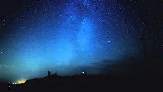 Night TimeLapse, stars. гора Тепсей
