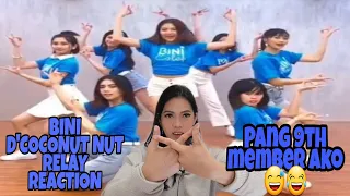 D'COCONUT NUT DANCE RELAY REACTION BY BINI | TRENDING RELAY | #PPOPRISE #PHP#MNL48#BINI #BGYO