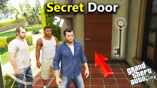 I Finally opened the secret door in Michael's house with Franklin and Trevor | GTA5, GTA mods