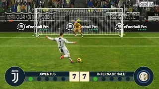PES 2019 | JUVENTUS vs INTER | Penalty Shootout | RONALDO vs ICARDI | Gameplay PC