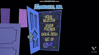 MONSTERS INC COLLECTORS EDITION DISC 1 2002 DVD MAIN MENU UNITED STATES