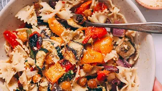 Vegan Pasta Primavera with Roasted Veggies | Minimalist Baker Recipes