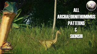 ALL ARCHAEORNINITHOMIMUS SKINS SHOWCASE!!! - Jurassic World Evolution 2