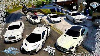 GTA 5 - Stealing $500,000,000 DIAMOND LUXURY CARS with Franklin ! (Real life cars #83)