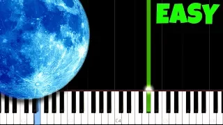 Clair de Lune  - Debussy [Easy Piano Tutorial] (Synthesia/Sheet Music)