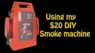 Using my DIY Smoke machine