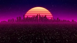 FULL HD 10 Hours   Synth City Screensaver Wallpaper